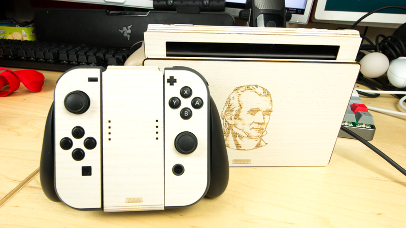 Illustration for article titled Wrapping My Nintendo Switch In Wood